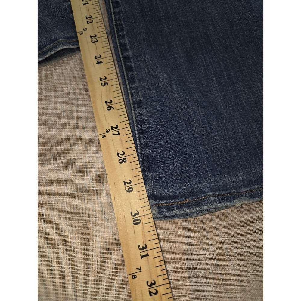 Levis Curvy Bootcut Jeans Womens 34 Medium Wash Blue Denim Mid Rise Stretch - Picture 5 of 11